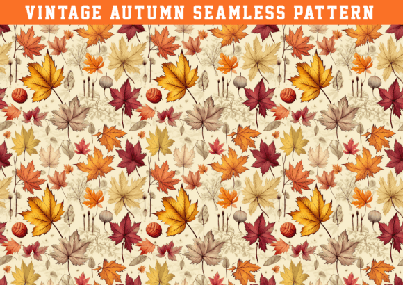 Download Vintage Autumn Pattern - Autumn Collection