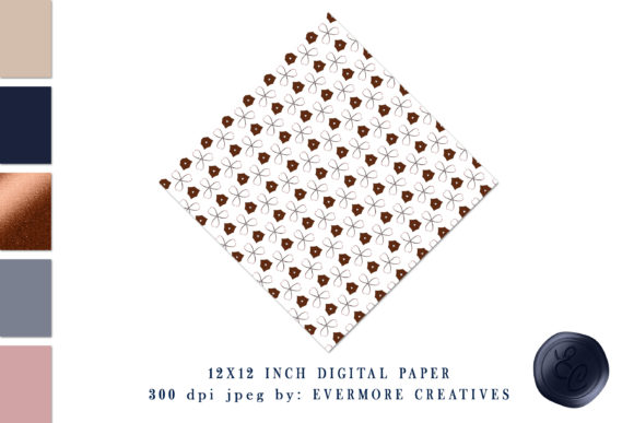 Download Copper Petal Shape Trendy Digital Paper - Trendy digital paper Collection