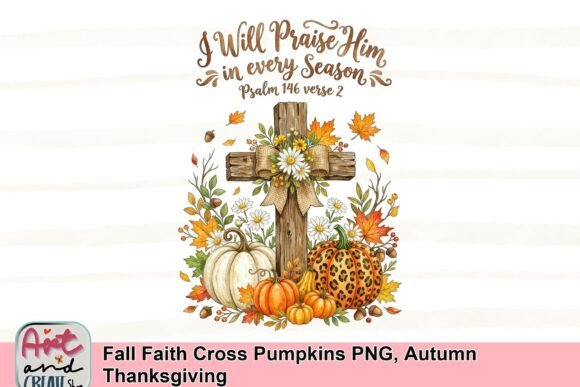 Download Fall Faith Cross Pumpkins PNG, Autumn Thanksgiving - Autumn Collection