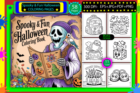 Download Spooky &amp; Fun Halloween Coloring Pages - Fun Collection