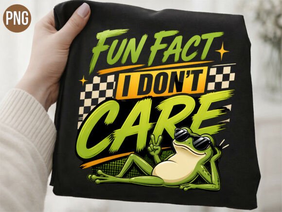 Download Fun Fact I Don't Care Frog PNG - Premium Bundle