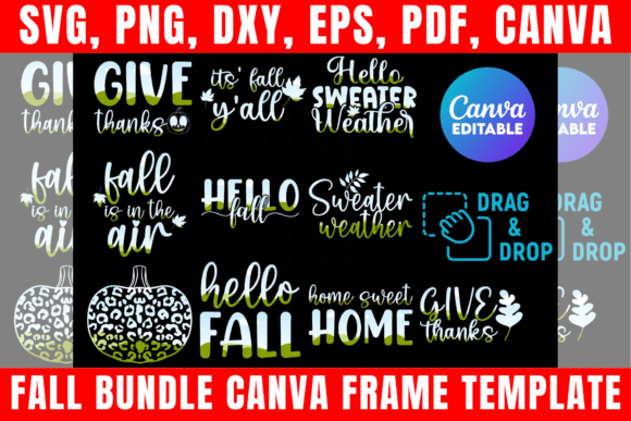 Download Fall Canva Bundle, Autumn Canva Designs - Autumn Collection
