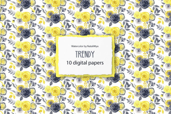 Download Trendy Digital Paper Pack - Trendy digital paper Collection