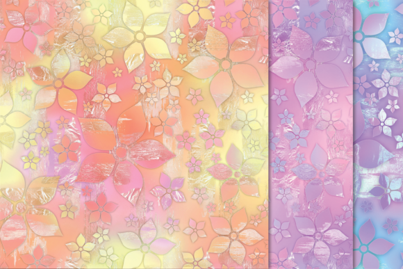 Download 12 JPG Pastel Foil Floral Textures - Jpg Collection