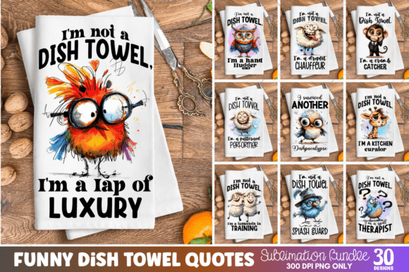 Download Funny Kitchen Towel Sublimation Bundle - Premium Resources