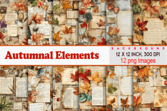 Download Vintage Autumnal Elements Junk Journal - Autumn Collection