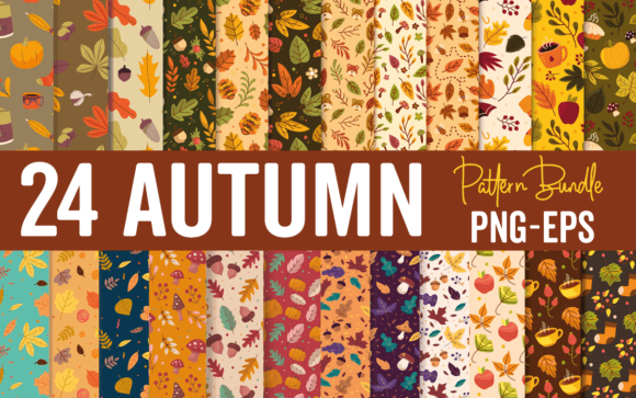 Download Autumn Pattern PNG Design Bundle - Autumn Collection