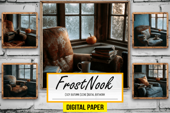 Download Cozy Autumn Scene Digital Artwork Design - Autumn Collection